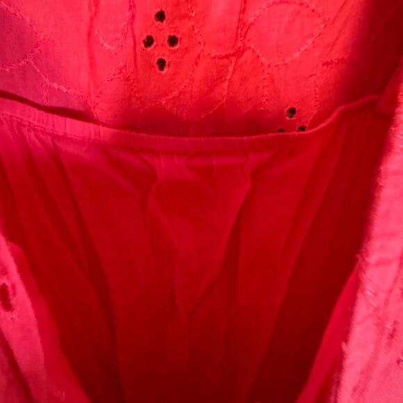 Old Navy Dress Womens Medium Pink Long‎ Sleeve Mini Tiered Bohemian Cottage Core - Picture 9 of 14